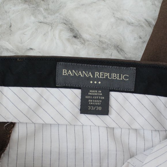Banana Republic Men's Heather Brown Chino Pants - Picture 2 of 6